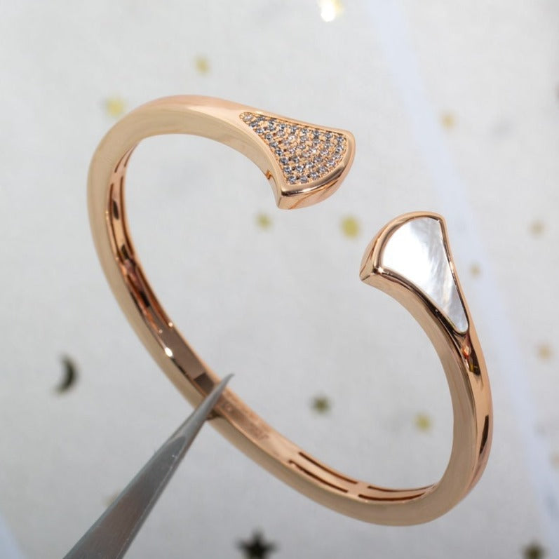 [⭐⭐JeweliWhal]DREAM BRACELET OPEN PINK GOLD MOP DIAMOND