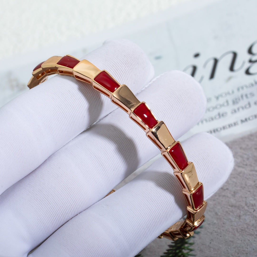 [⭐⭐JeweliWhal]SERPENTI BRACELET PINK GOLD RUBELLITE