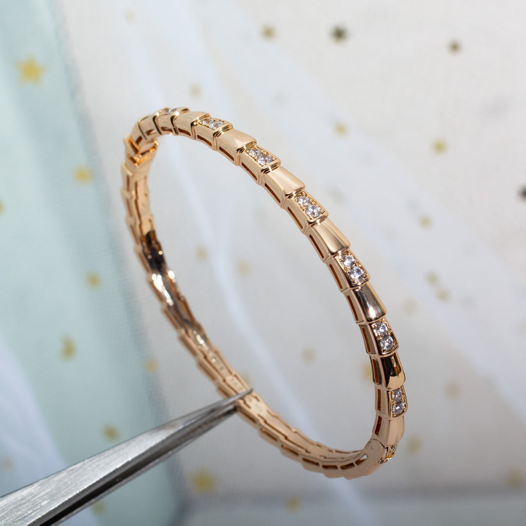 [⭐⭐JeweliWhal]SERPENTI BRACELET PINK GOLD DIAMOND