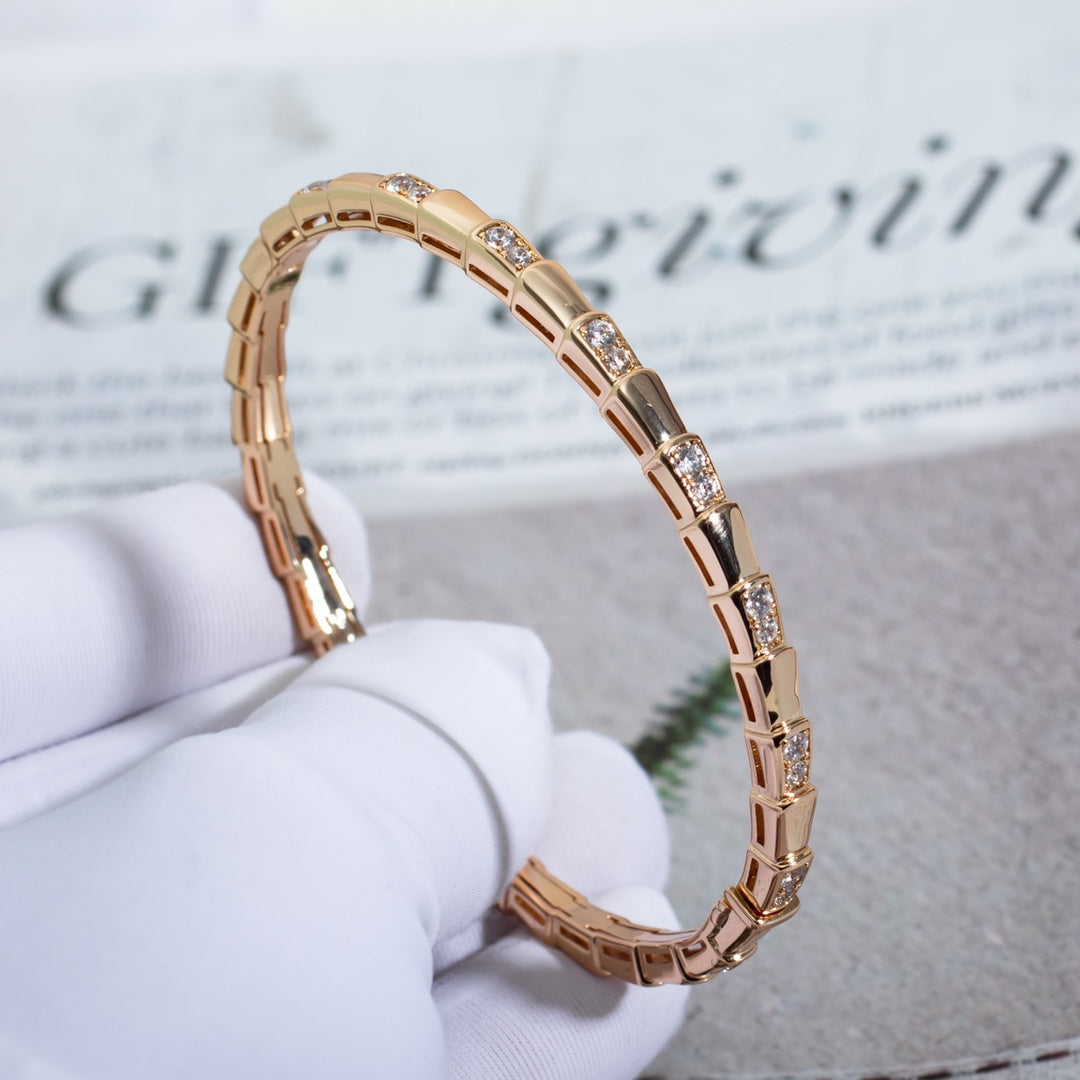 [⭐⭐JeweliWhal]SERPENTI BRACELET PINK GOLD DIAMOND