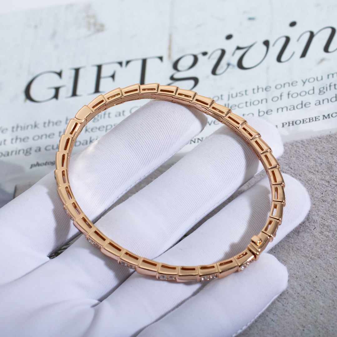 [⭐⭐JeweliWhal]SERPENTI BRACELET PINK GOLD DIAMOND