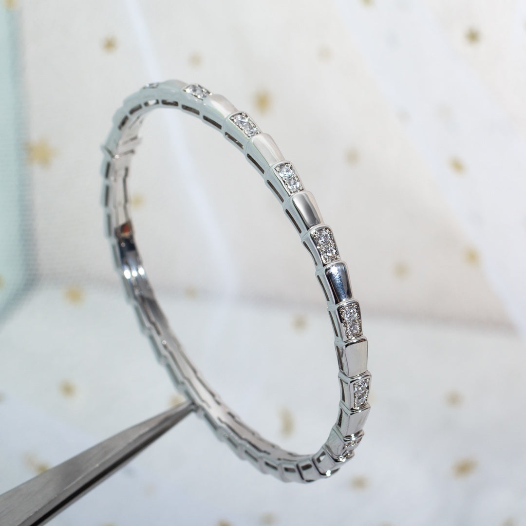 [⭐⭐JeweliWhal]SERPENTI BRACELET SILVER DIAMOND