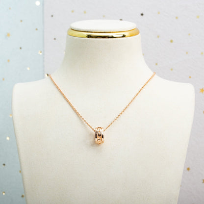 [⭐⭐JeweliWhal]PARENTESI NECKLACE PINK GOLD