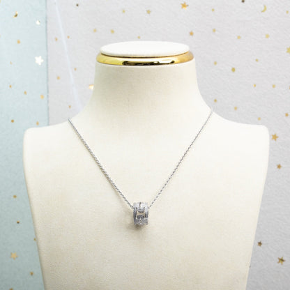 [⭐⭐JeweliWhal]PARENTESI NECKLACE SILVER DIAMOND
