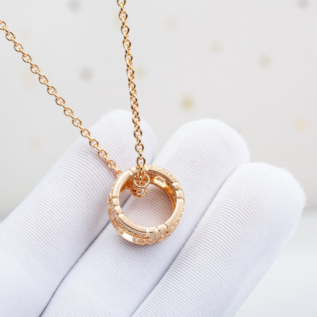 [⭐⭐JeweliWhal]PARENTESI NECKLACE PINK GOLD DIAMOND
