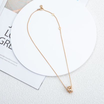 [⭐⭐JeweliWhal]PARENTESI NECKLACE PINK GOLD DIAMOND