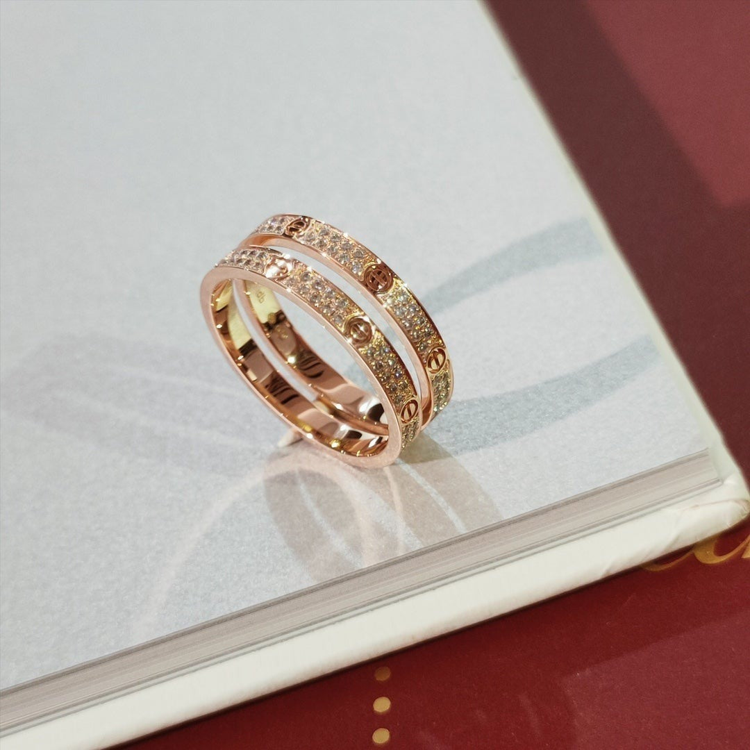 [⭐⭐JeweliWhal]LOVE RING 2.65MM DIAMOND