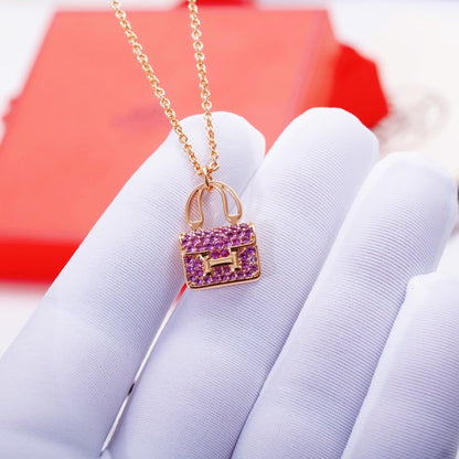 [⭐⭐JeweliWhal]CONSTANCE PEDANT PURPLE DIAMOND NECKLACE