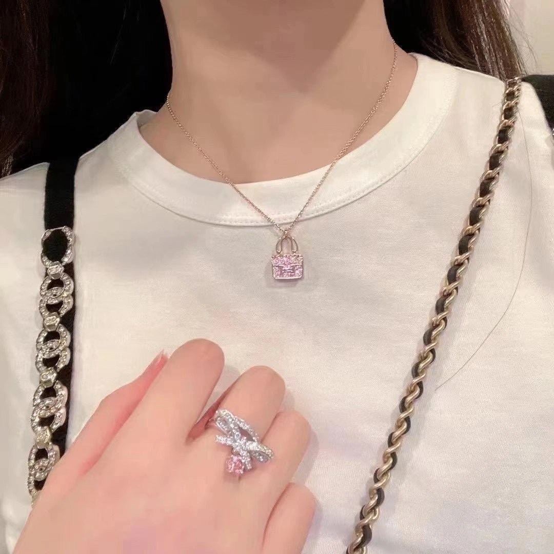 [⭐⭐JeweliWhal]CONSTANCE PEDANT PURPLE DIAMOND NECKLACE