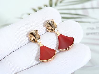 [⭐⭐JeweliWhal]DREAM Carnelian PINK GOLD EARRINGS