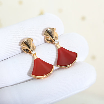 [⭐⭐JeweliWhal]DREAM Carnelian PINK GOLD EARRINGS