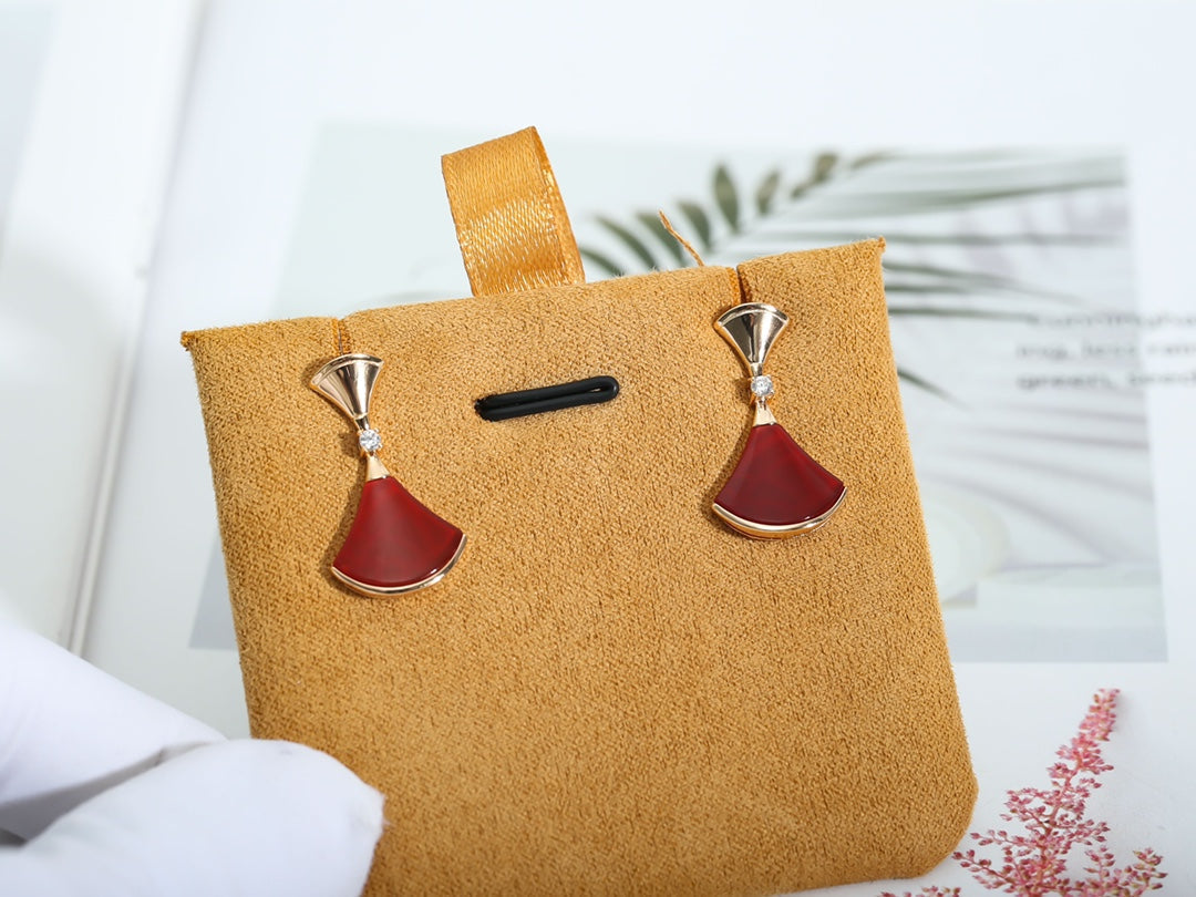[⭐⭐JeweliWhal]DREAM Carnelian PINK GOLD EARRINGS
