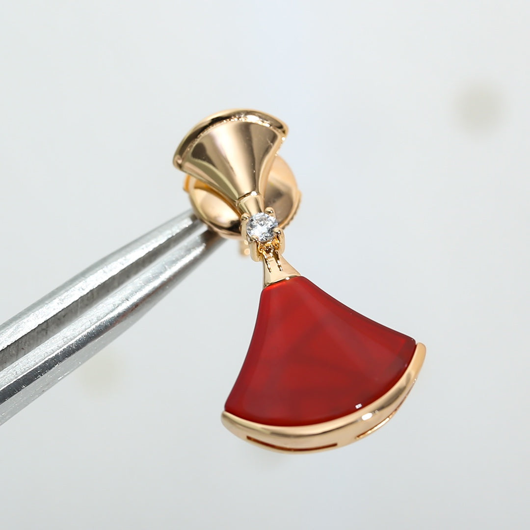 [⭐⭐JeweliWhal]DREAM Carnelian PINK GOLD EARRINGS