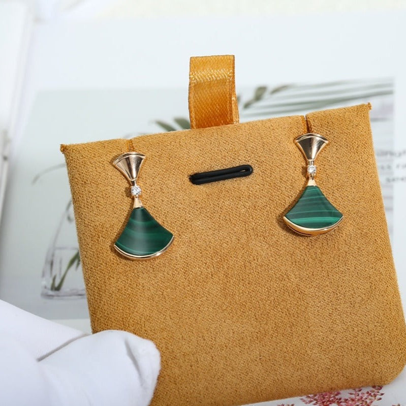 [⭐⭐JeweliWhal]DREAM MALACHITE PINK GOLD EARRINGS