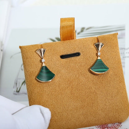 [⭐⭐JeweliWhal]DREAM MALACHITE PINK GOLD EARRINGS