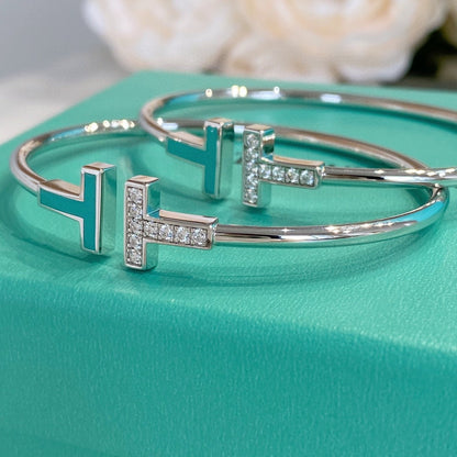 [⭐JeweliWhal]T BRACELET 1.8MM TURQUOISE DIAMOND