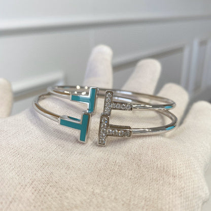[⭐JeweliWhal]T BRACELET 1.8MM TURQUOISE DIAMOND