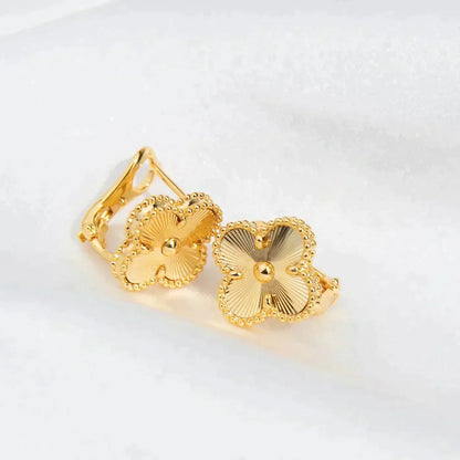 [⭐⭐JeweliWhal]CLOVER MEDIUM 1 MOTIFS LASER EARRINGS