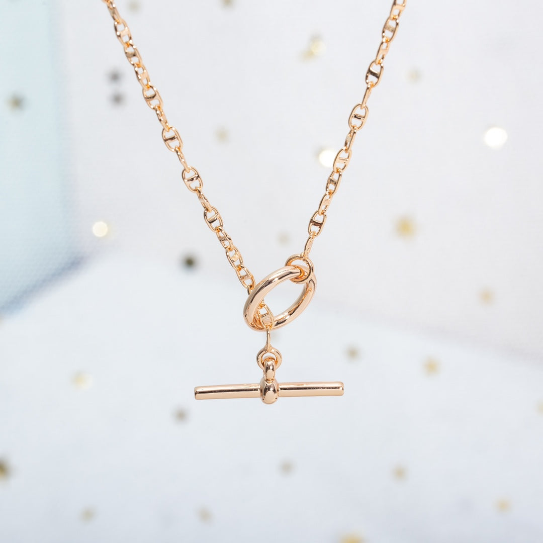 [⭐⭐JeweliWhal]ECHAPPEE NECKLACE PINK GOLD