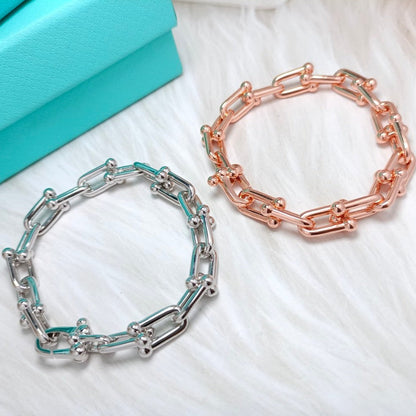 [⭐JeweliWhal]HARDWEAR BRACELET PINK GOLD AND SILVER