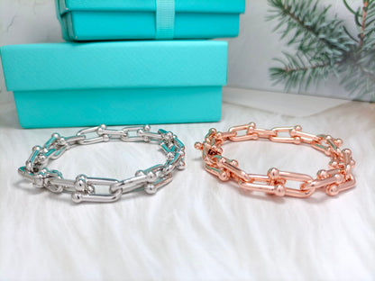[⭐JeweliWhal]HARDWEAR BRACELET PINK GOLD AND SILVER