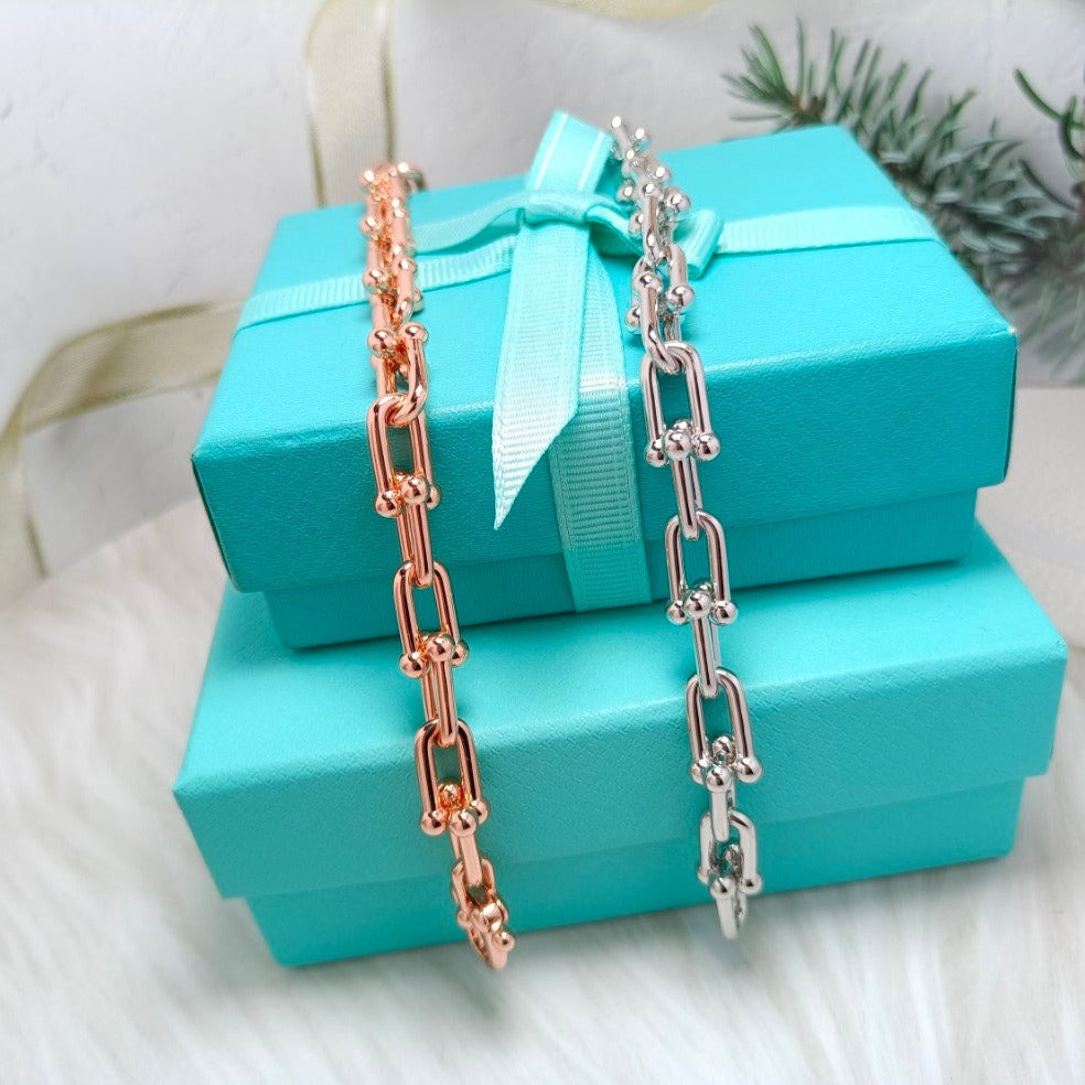 [⭐JeweliWhal]HARDWEAR BRACELET PINK GOLD AND SILVER