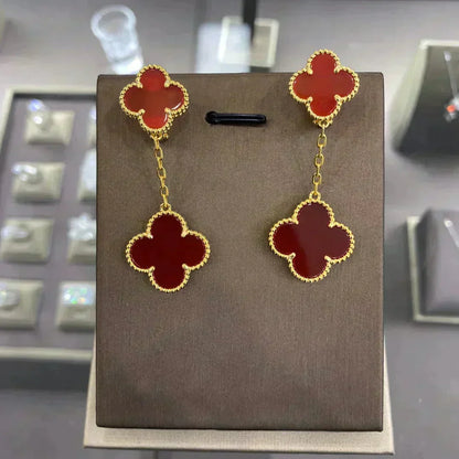 [⭐⭐JeweliWhal]CLOVER 2 MOTIFS  EARRINGS (MULTIPLE CHOICESC
