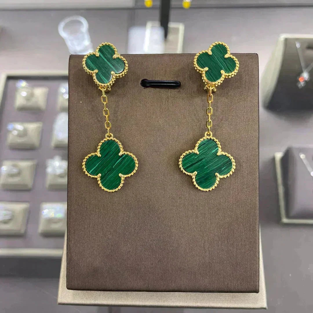 [⭐⭐JeweliWhal]CLOVER 2 MOTIFS  EARRINGS (MULTIPLE CHOICESC