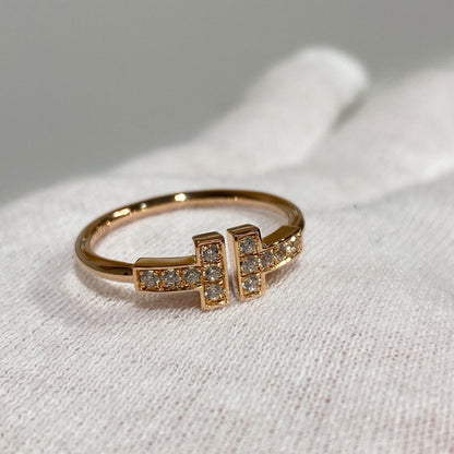 [⭐JeweliWhal] WIRE RING DIAMOND PINK GOLD