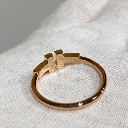 [⭐JeweliWhal] WIRE RING DIAMOND PINK GOLD