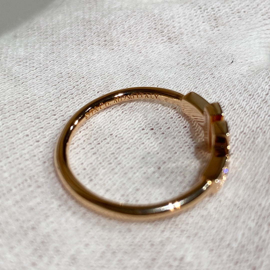 [⭐JeweliWhal] WIRE RING DIAMOND PINK GOLD
