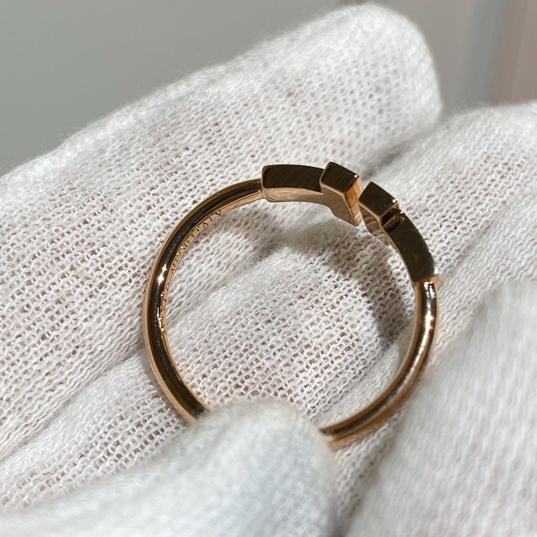 [⭐JeweliWhal] WIRE RING DIAMOND PINK GOLD