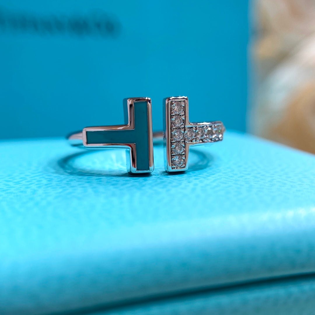 [⭐JeweliWhal] WIRE TURQUOISE DIAMOND RING SILVER