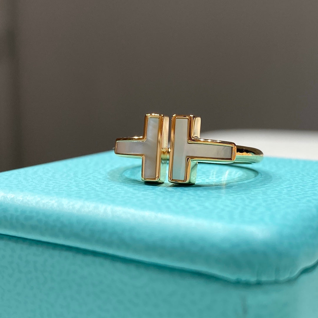 [⭐JeweliWhal] WIRE MOP RING PINK GOLD