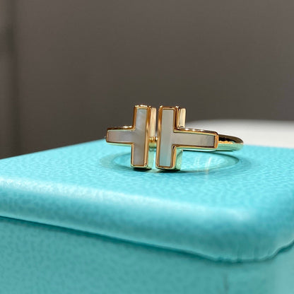 [⭐JeweliWhal] WIRE MOP RING PINK GOLD