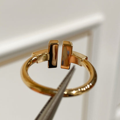 [⭐JeweliWhal] WIRE MOP RING PINK GOLD