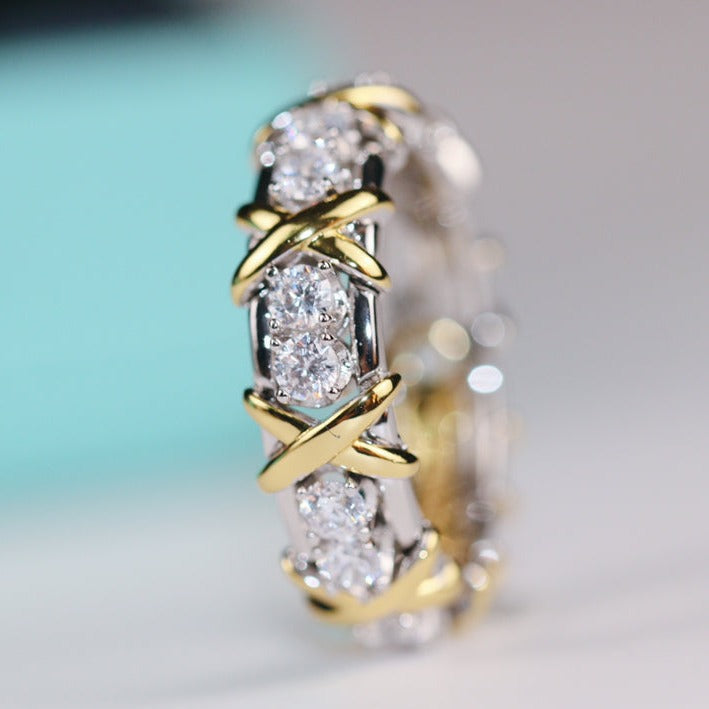 [⭐JeweliWhal]SIXTEEN STONE RING GOLD