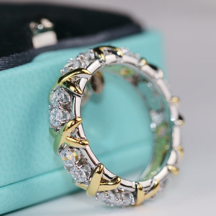 [⭐JeweliWhal]SIXTEEN STONE RING GOLD