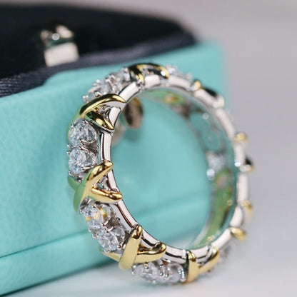 [⭐JeweliWhal]SIXTEEN STONE RING GOLD