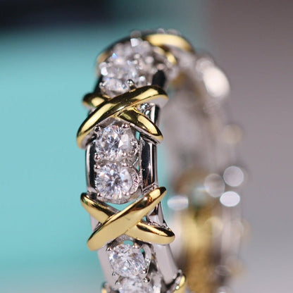 [⭐JeweliWhal]SIXTEEN STONE RING GOLD
