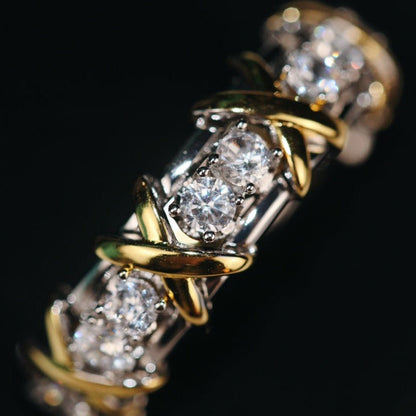 [⭐JeweliWhal]SIXTEEN STONE RING GOLD