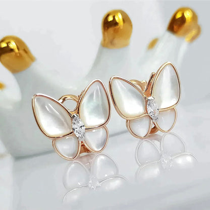 [⭐⭐JeweliWhal]BUTTERFLY MOP DIAMOND EARRINGS