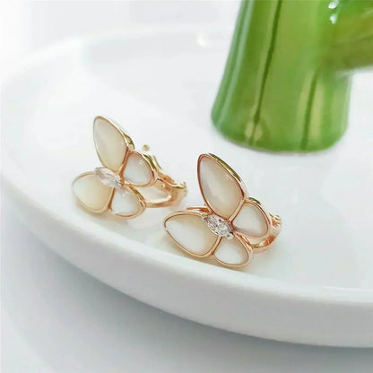 [⭐⭐JeweliWhal]BUTTERFLY MOP DIAMOND EARRINGS