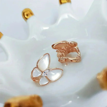 [⭐⭐JeweliWhal]BUTTERFLY MOP DIAMOND EARRINGS