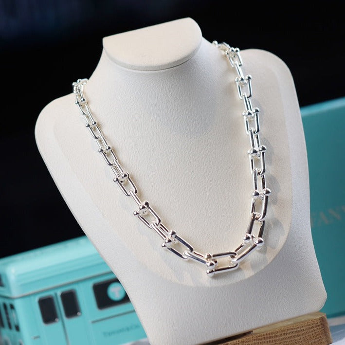 [⭐JeweliWhal]HARDWEAR LINK SILVER NECKLACE