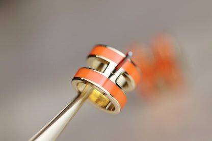 [⭐⭐JeweliWhal]MINI POP H EARRINGS ORANGE