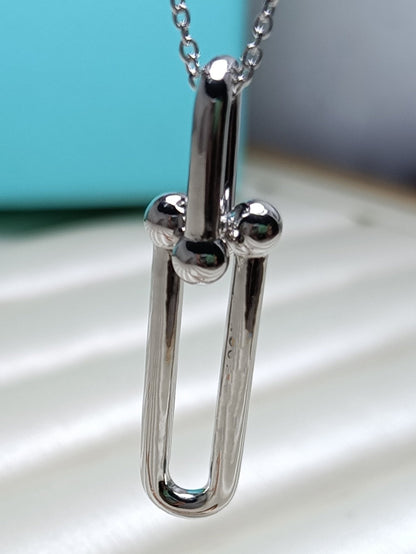 [⭐JeweliWhal]HARDWEAR DROP DOUBLE LINK PEDANT NECKLACE