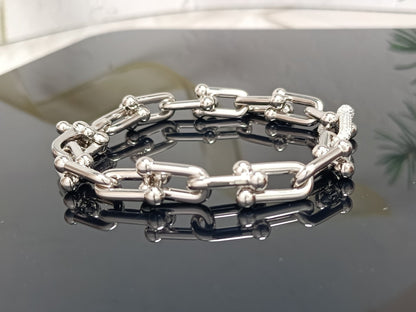 [⭐JeweliWhal]HARDWEAR BRACELET PINK GOLD AND SILVER DIAMOND