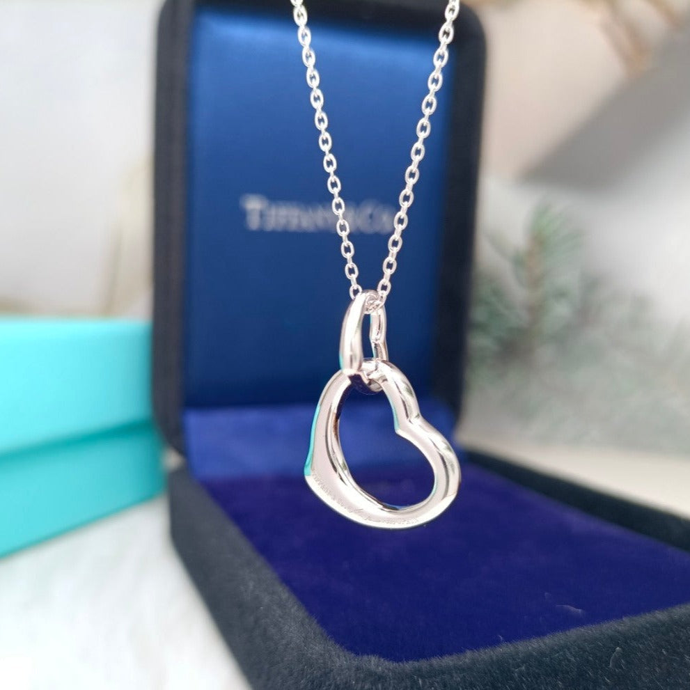 [⭐JeweliWhal]DOUBLE HEART SILVER NECKLACE