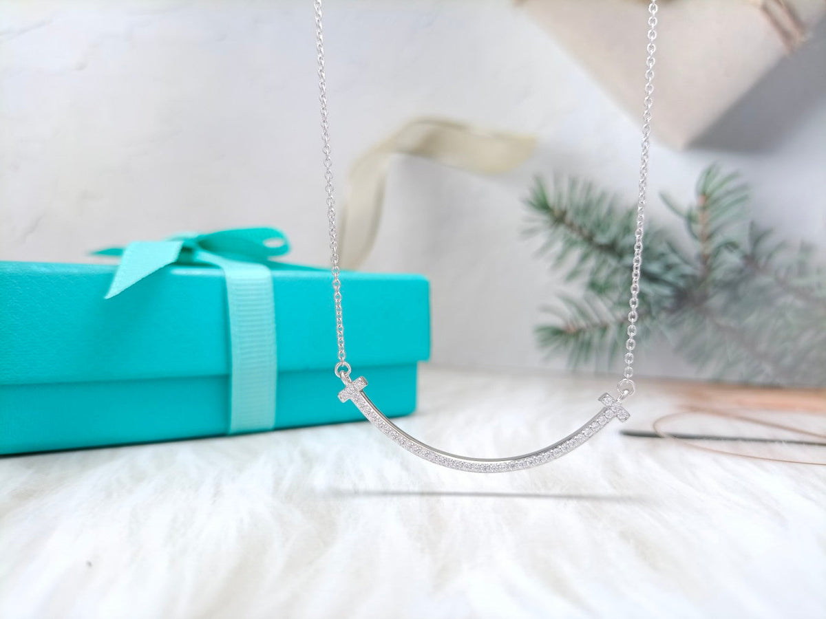 [⭐JeweliWhal]BIG SMILE PEDANT DIAMOND NECKLACE